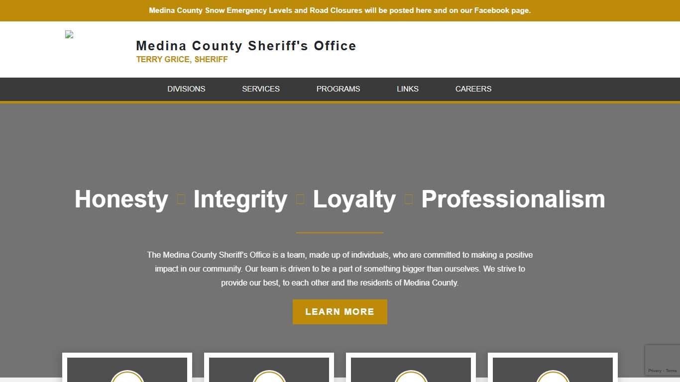 Serving Local Citizens Medina County Sheriff's Office